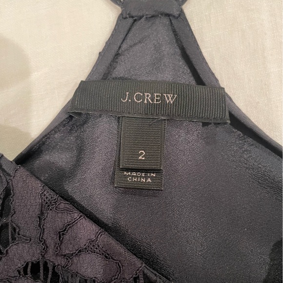 Jcrew camisol black lace racer back. Size 2 - Picture 3 of 4